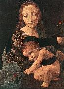 BOLTRAFFIO, Giovanni Antonio Virgin and Child with a Flower Vase (detail) oil painting